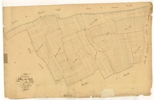 Villy-en-Trodes, section H dite des fâches, feuille n°4, parcelles n° 974-1376