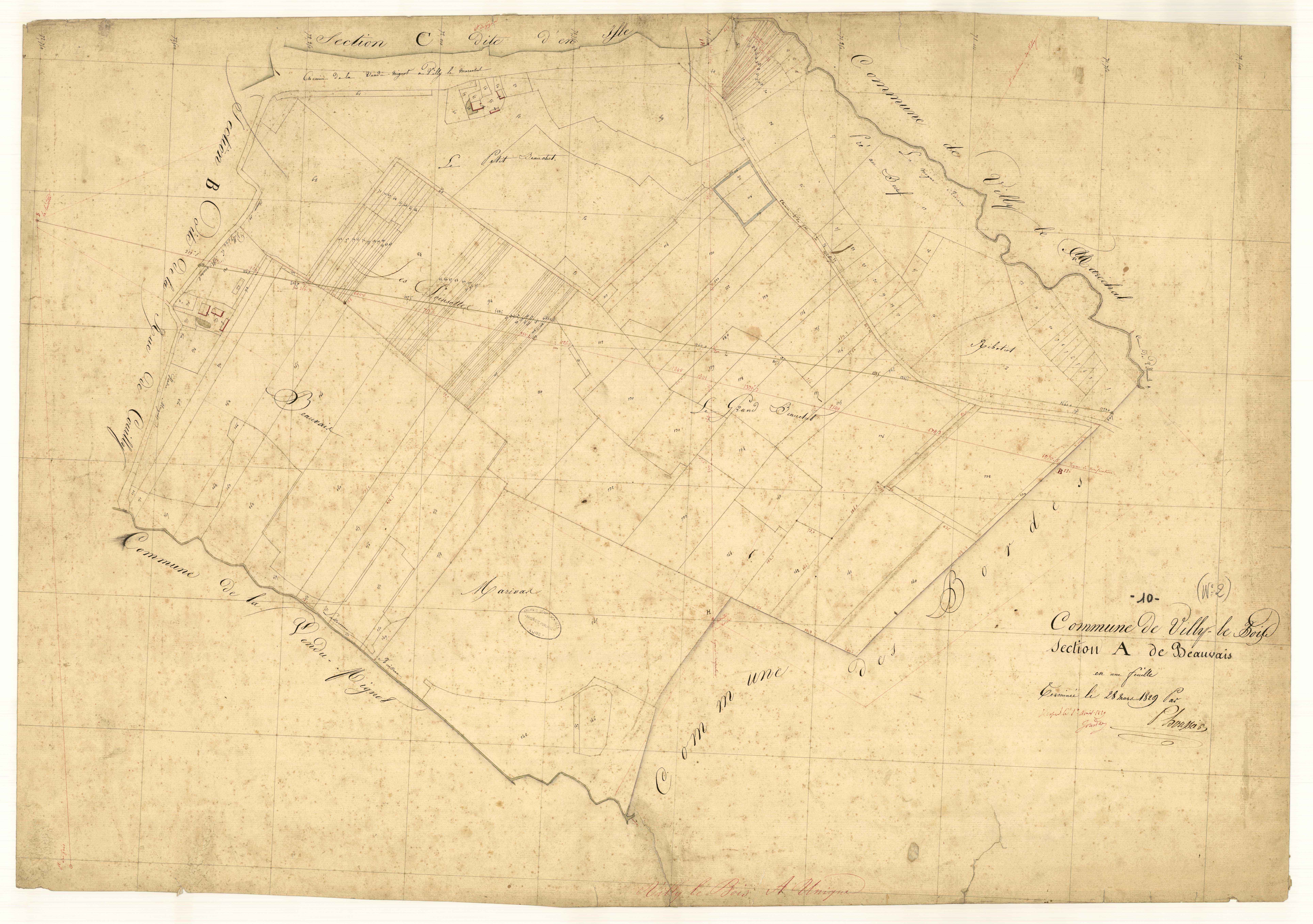 Villy-le-Bois, section A dite de Beauvais
