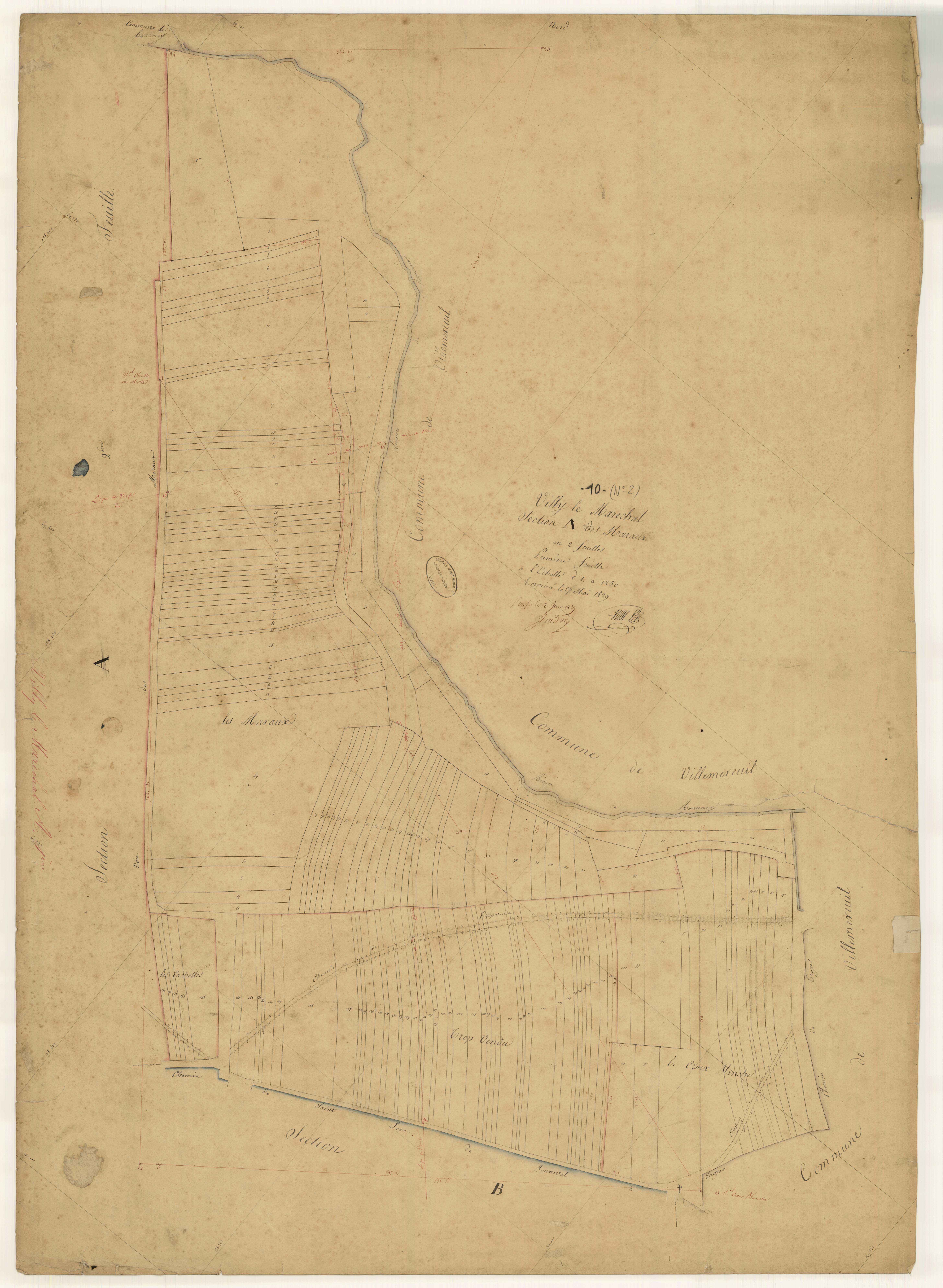Villy-le-Maréchal, section A dite des Maraux, feuille n°1