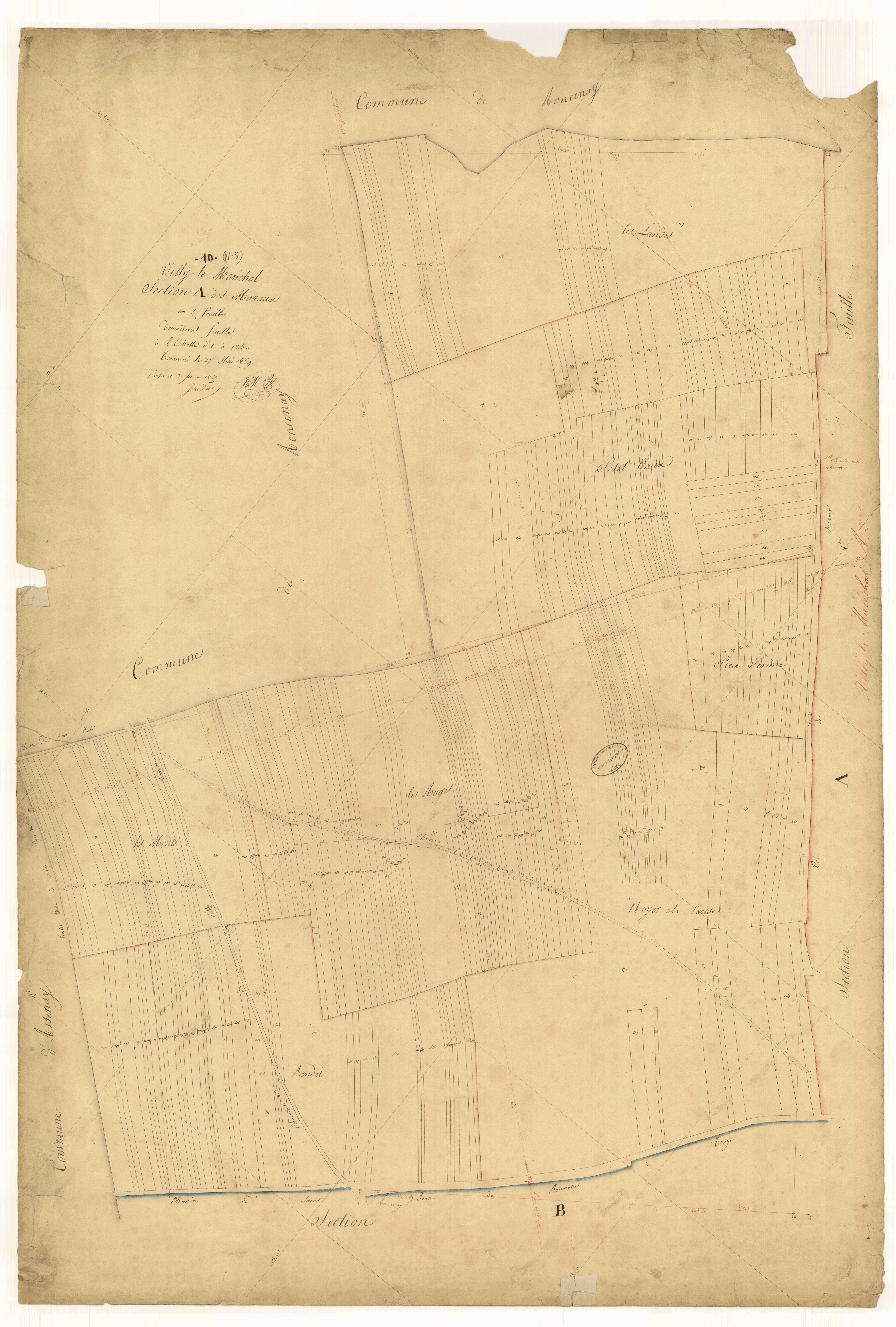 Villy-le-Maréchal, section A dite des Maraux, feuille n°2