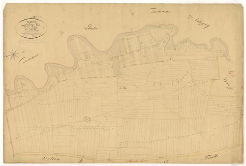 Vinets, section B dite du village, feuille n°2, parcelles n°595-949