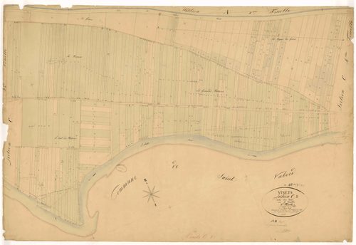 Vinets, section C dite des prés, feuille n°3, parcelles n°489-897