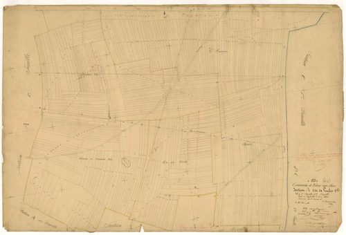 Virey-sous-Bar, section A dite de lenclos, feuille n°3, parcelles n° 603-984