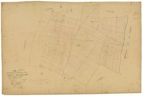 Virey-sous-Bar, section A dite de lenclos, feuille n°4, parcelles n° 985-1238
