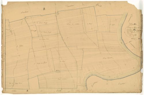 Virey-sous-Bar, section B dite des croyères, feuille n°3, parcelles n° 981-1344