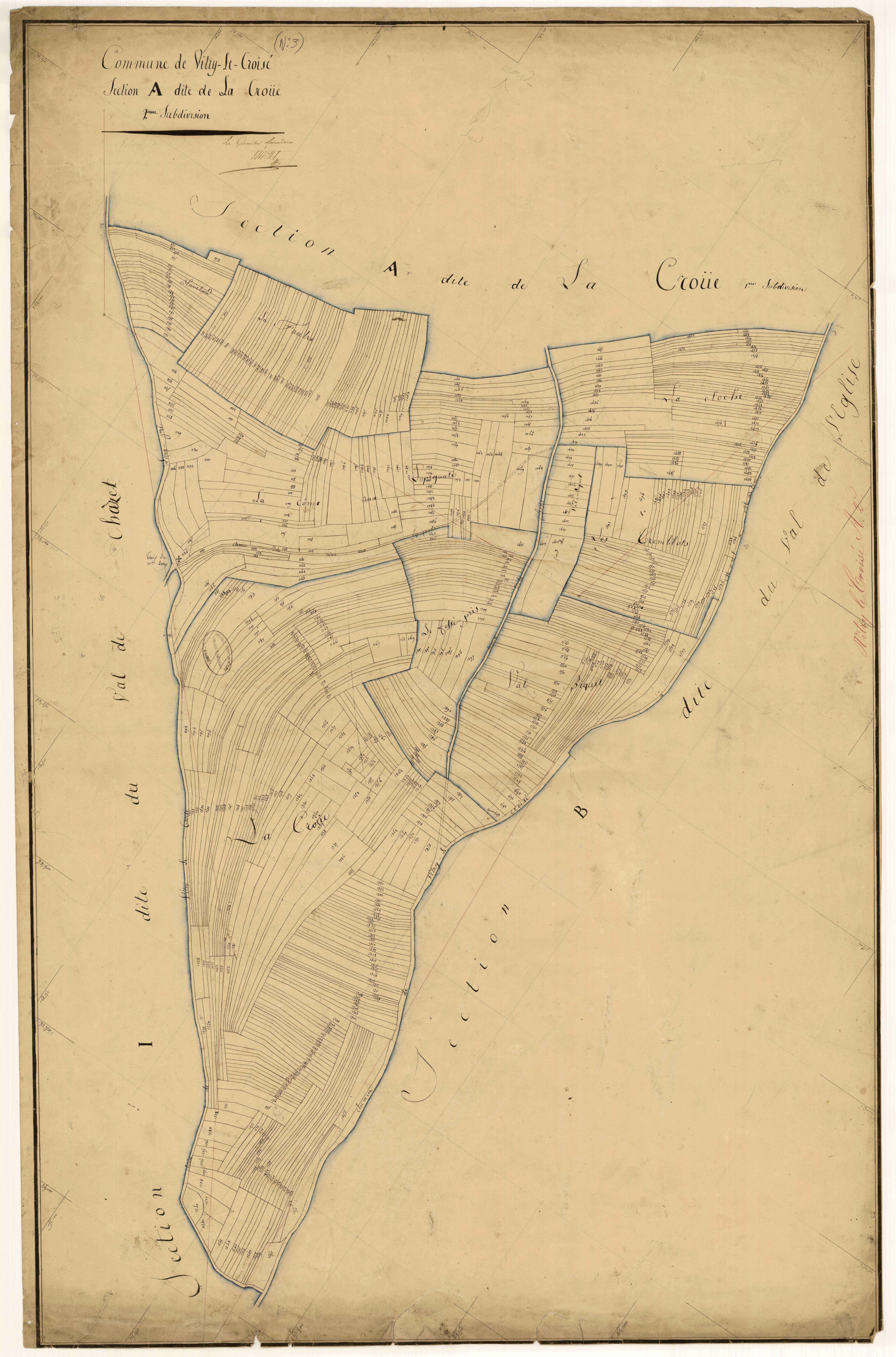 Vitry-le-Croisé, section A dite de la croüe, feuille n°2