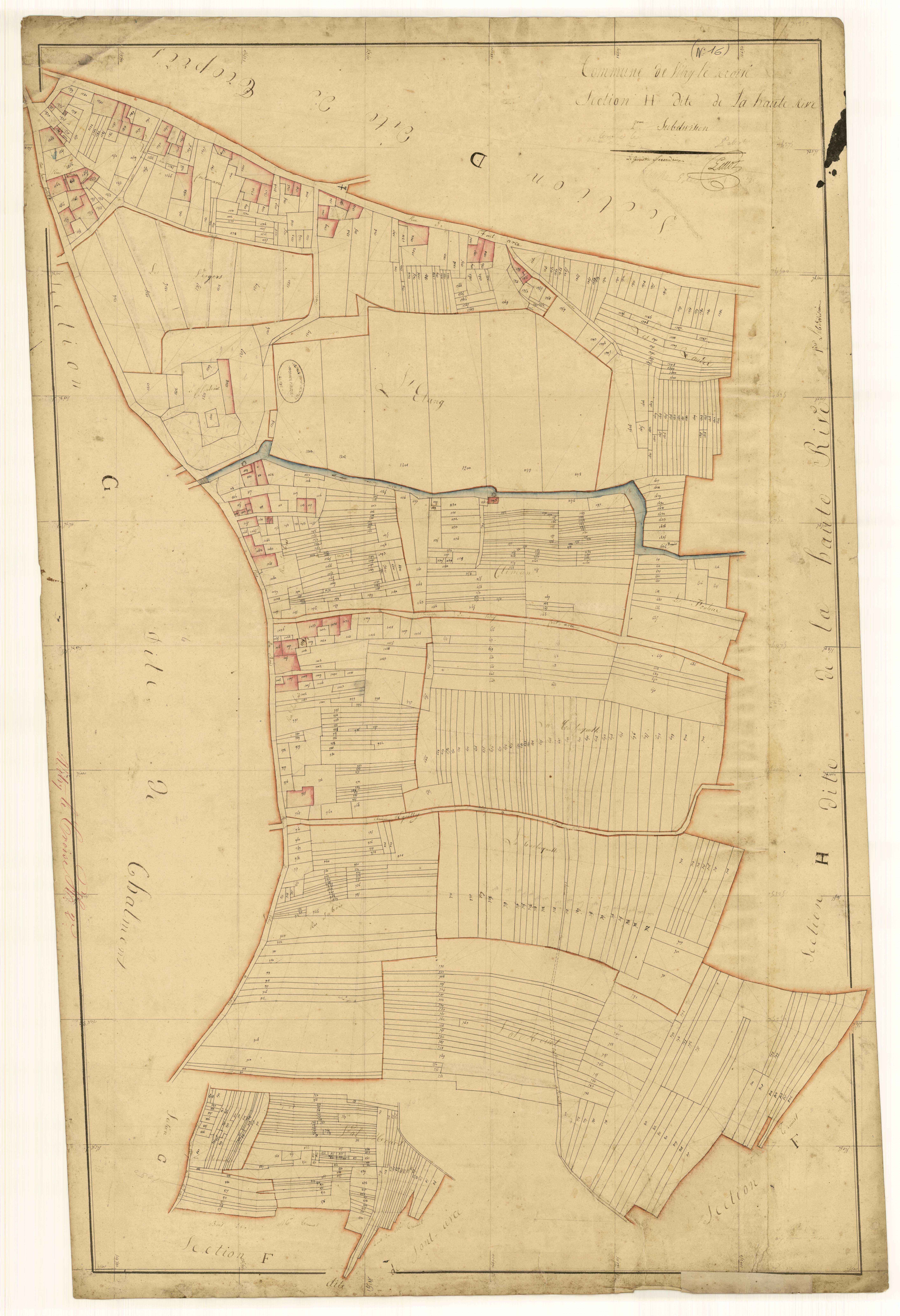 Vitry-le-Croisé, section H dite de la haute rive, feuille n°2