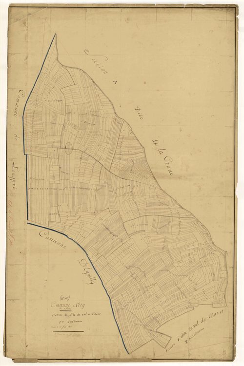 Vitry-le-Croisé, section I dite du val de chazet, feuille n°1
