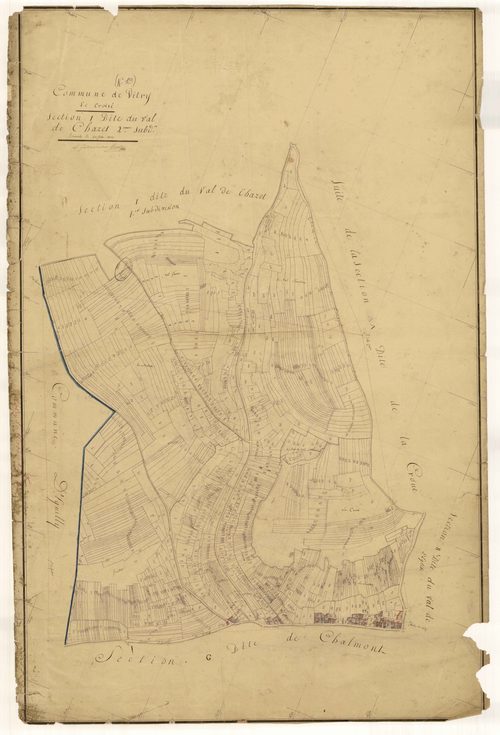 Vitry-le-Croisé, section I dite du val de chazet, feuille n°2