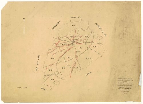 Voigny, tableau d'assemblage