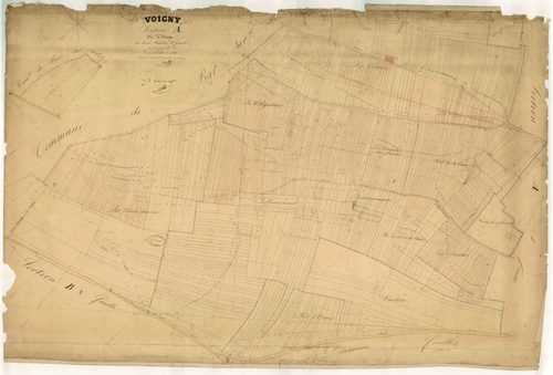 Voigny, section A dite du village, feuille n°2, parcelles n°1052-1783