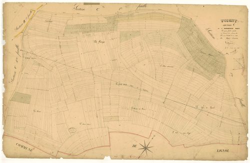 Voigny, section C dite de dardenne haut, feuille n°3, parcelles n°660-1188