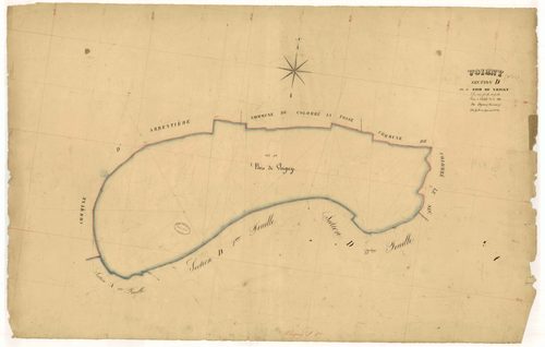 Voigny, section D dite du bois de Voigny, feuille n°1, parcelles n°1