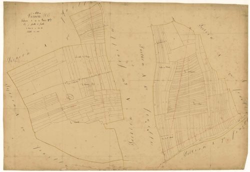 Vosnon, section A dite des bois, feuille n°3, parcelles n° 154-352