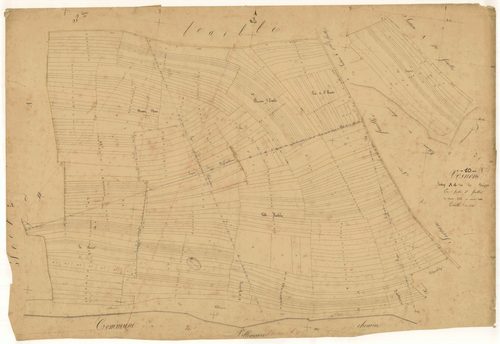 Vosnon, section A dite des bois, feuille n°4, parcelles n° 353-698