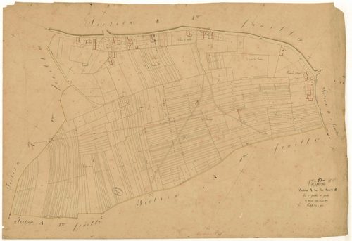 Vosnon, section A dite des bois, feuille n°6, parcelles n° 1016-1330