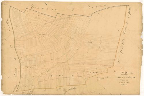 Vosnon, section C dite de Vosnon, feuille n°1, parcelles n° 1-319