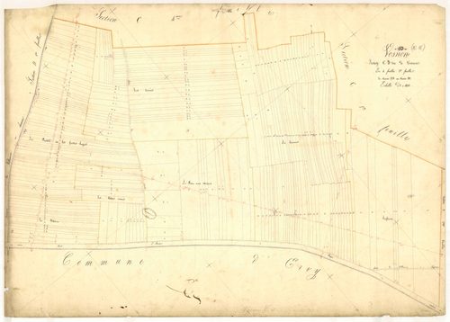 Vosnon, section C dite de Vosnon, feuille n°3, parcelles n° 338-587