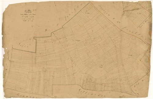 Vosnon, section D dite de la ferme, feuille n°2, parcelles n° 62-527