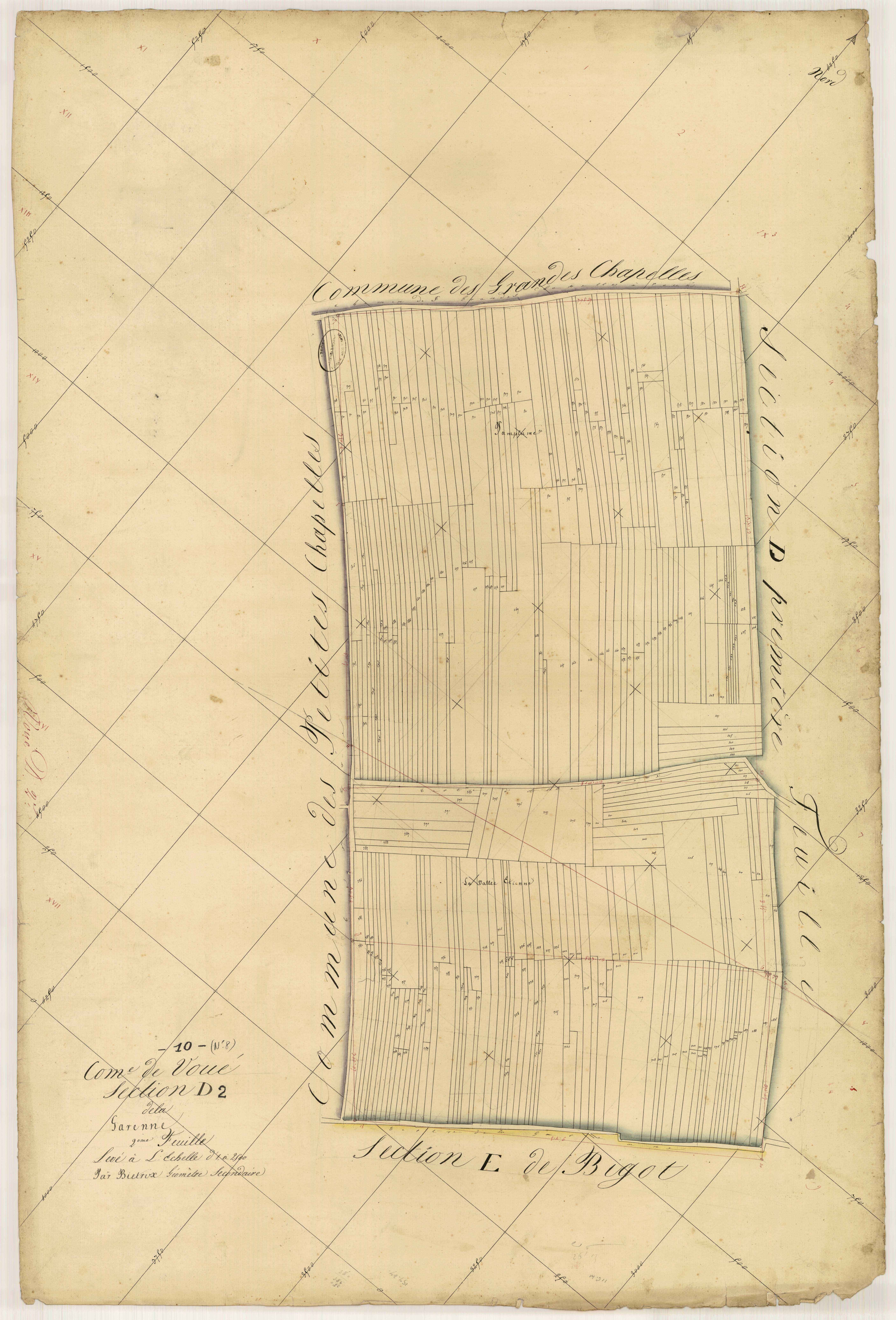 Voué, section D dite de la garenne, feuille n°2
