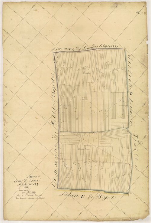 Voué, section D dite de la garenne, feuille n°2