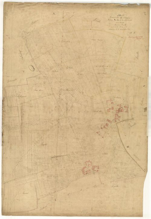 Vougrey, section A dite de la charmette, feuille n°2