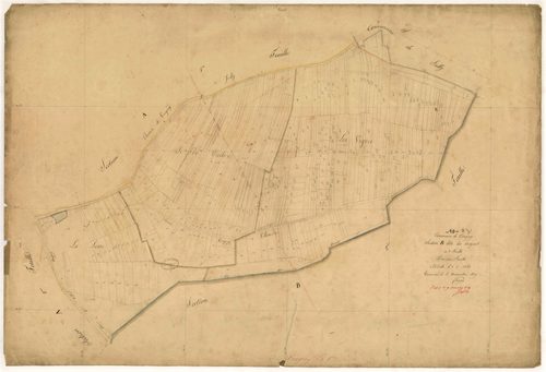 Vougrey, section B dite des noyers, feuille n°1