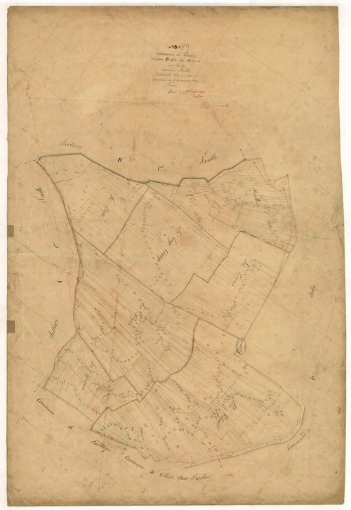 Vougrey, section B dite des noyers, feuille n°2