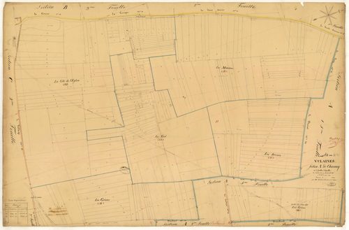 Vulaines, section A dite de charmoy, feuille n°3, parcelles n°11-15