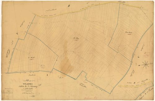 Vulaines, section A dite de charmoy, feuille n°5, parcelles n°20-23