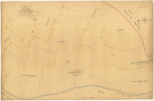 Vulaines, section B dite des chatelliers, feuille n°1, parcelles n°1-5
