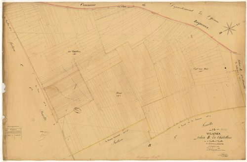 Vulaines, section B dite des chatelliers, feuille n°4, parcelles n°16-18