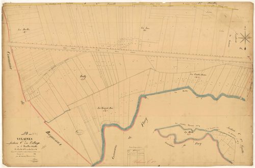 Vulaines, section C dite du village, feuille n°1, parcelles n°1-6
