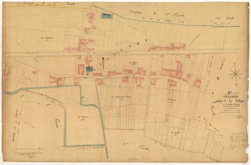 Vulaines, section C dite du village, feuille n°2, parcelles n°7-12