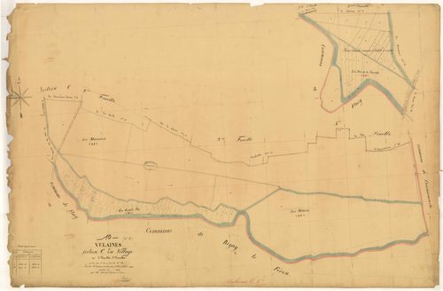 Vulaines, section C dite du village, feuille n°5, parcelles n°20-23