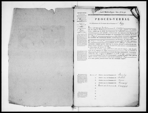 Procès-verbal de délimitation du territoire