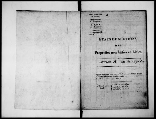 état de section (1824)