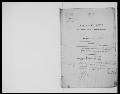 état de section (1824)