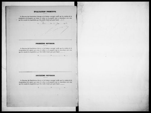 matrice cadastrale des propriétés non bâties