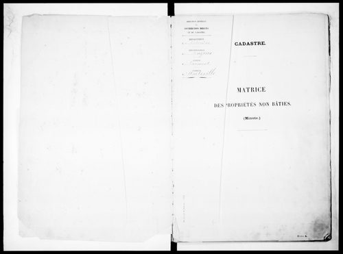 matrice cadastrale des propriétés non bâties
