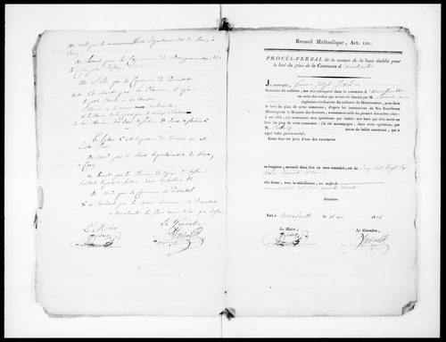 Procès-verbal de délimitation du territoire