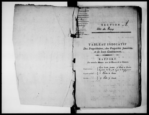 état de section