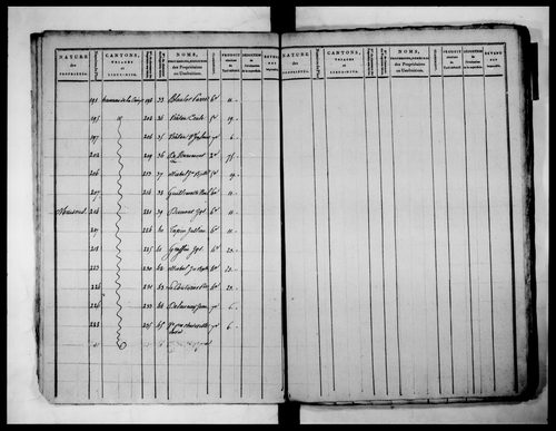 état de section