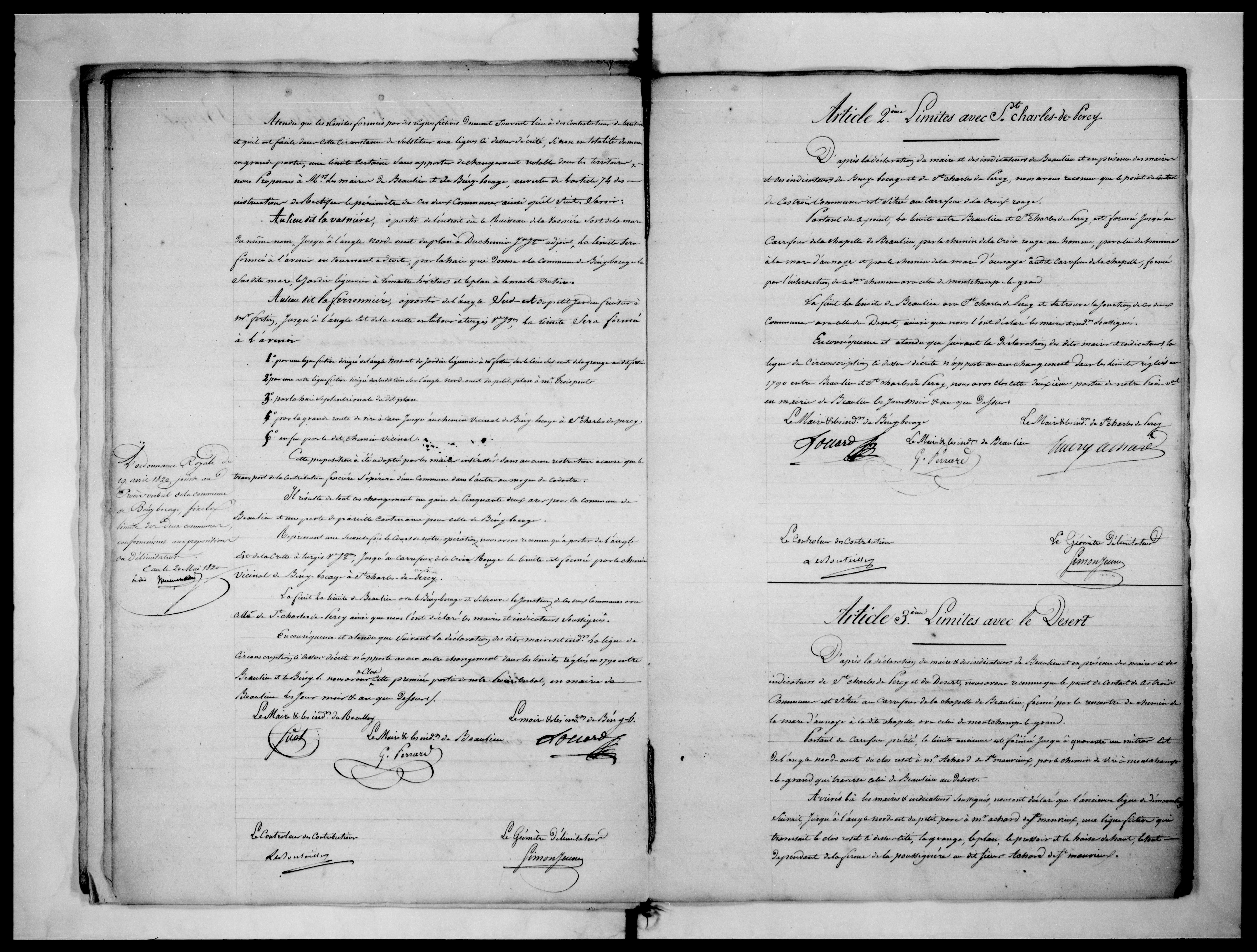 Procès-verbal de délimitation du territoire