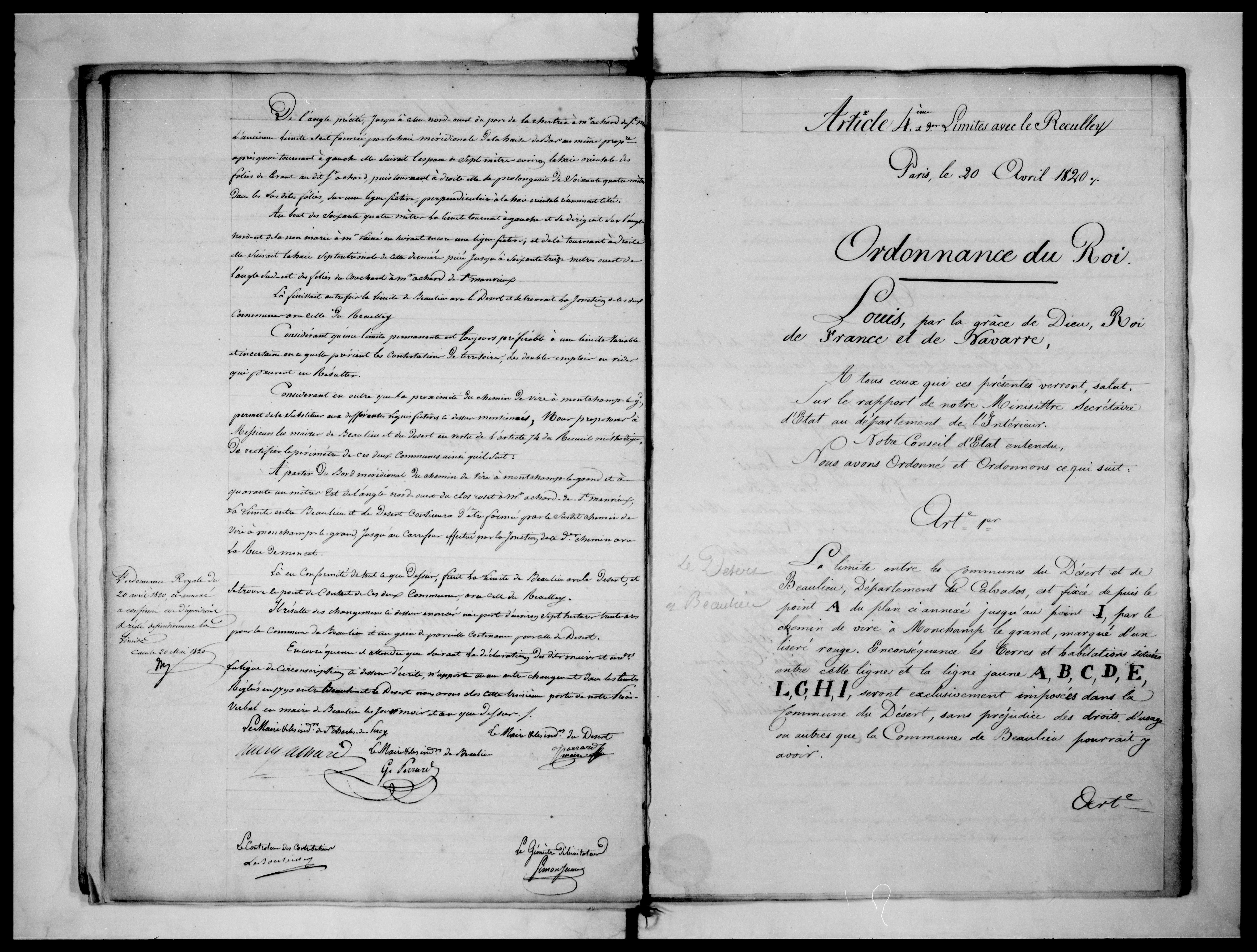 Procès-verbal de délimitation du territoire