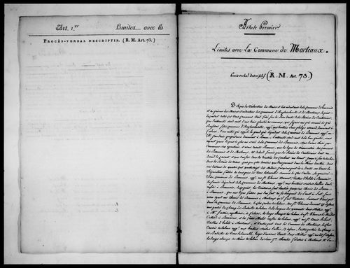 Procès-verbal de délimitation du territoire