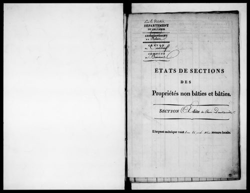 état de section