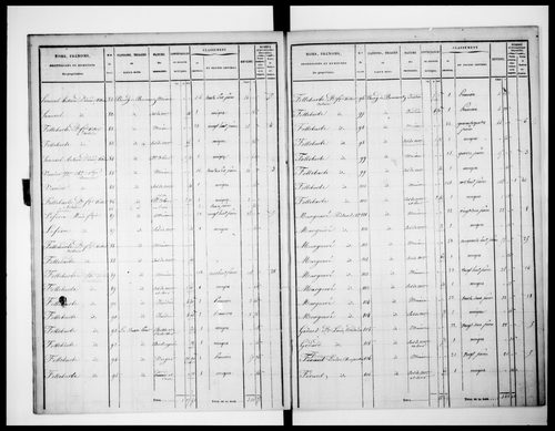 état de section