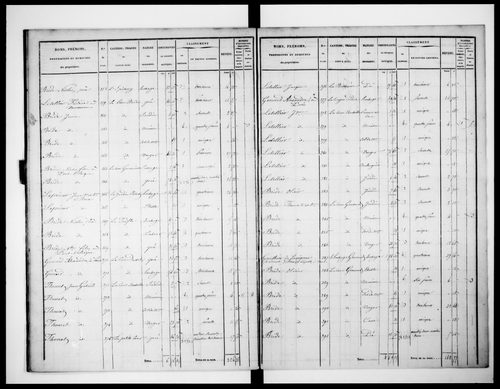 état de section