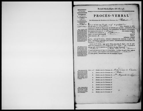 Procès-verbal de délimitation du territoire